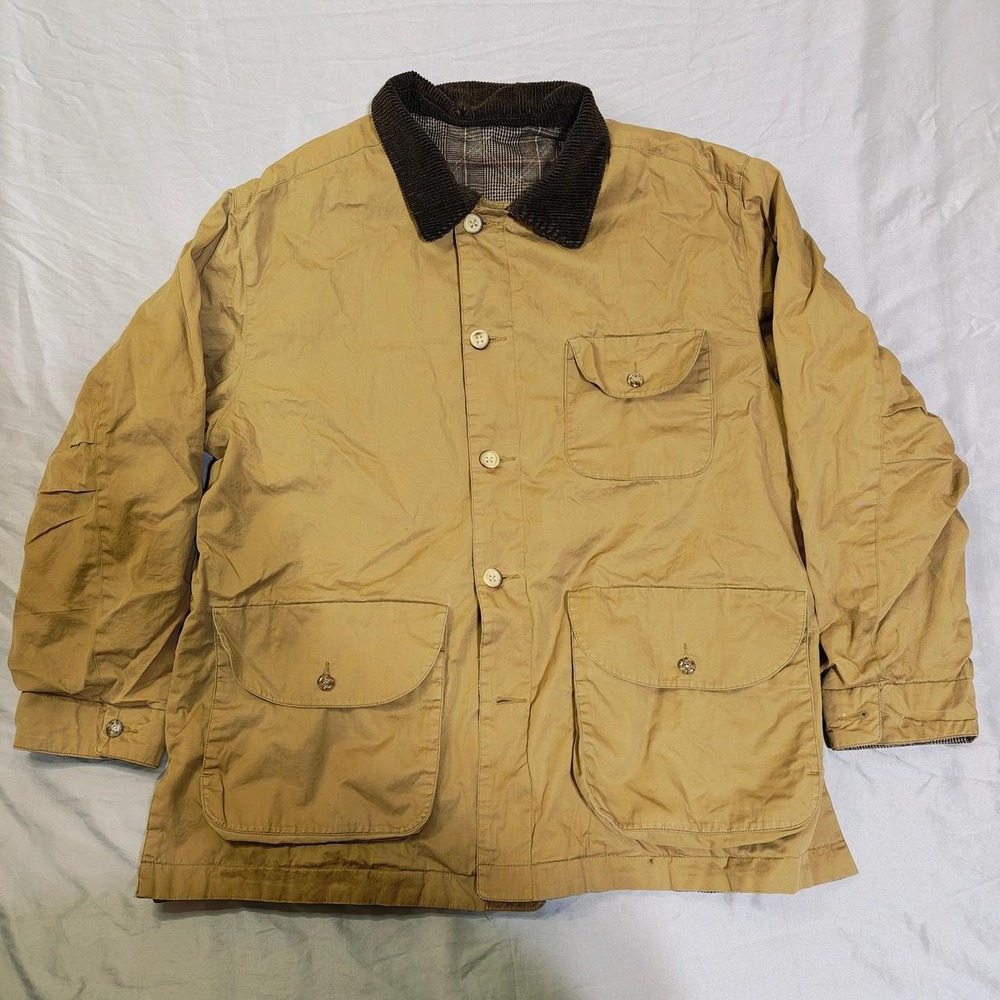 Vintage 1950s Sears JC Higgins Reversible Canvas Hunting Jacket - Men's Large